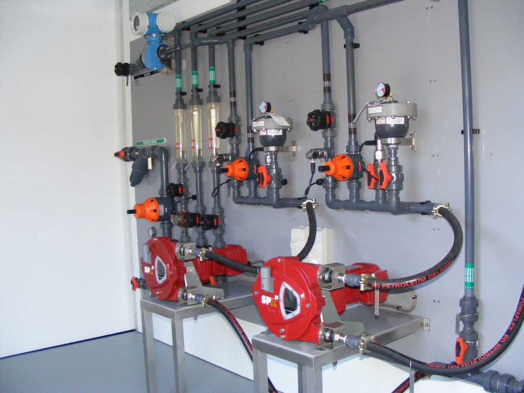 Soda Ash Dosing System Pump Skid