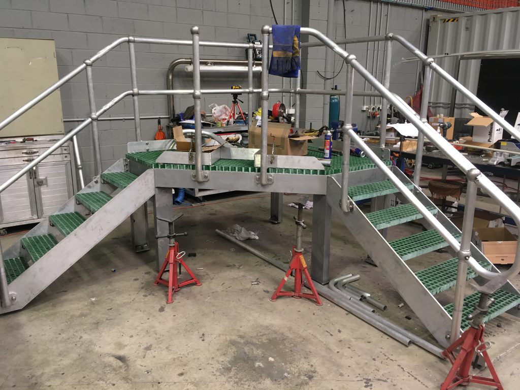 Access Platforms with Handrails