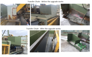 Transfer Chute Upgrade